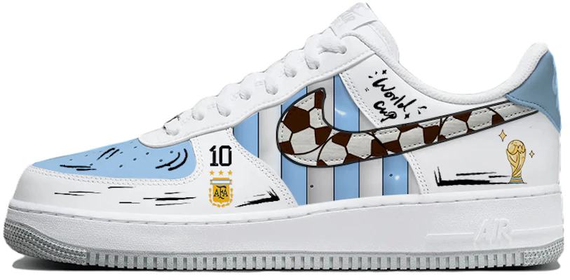 Nike Air Force 1 Low Personalizado Argentina Mundial Qatar Zapatillas Blancas Azules FJ4146-100(TEAM56-FIFAWORLDCUP) Buy Nike Air Force 1 Low Personalizado Argentina Mundial Qatar Zapatillas Blancas Azules FJ4146-100(TEAM56-FIFAWORLDCUP)