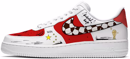 Custom Nike Air Force 1 Qatar World Cup 2024 China White/Red Low-Top Sneakers CW2288-111(TEAM56-CHINA) Custom Nike Air Force 1 Qatar World Cup 2024 China White/Red Low-Top Sneakers CW2288-111(TEAM56-CHINA)
