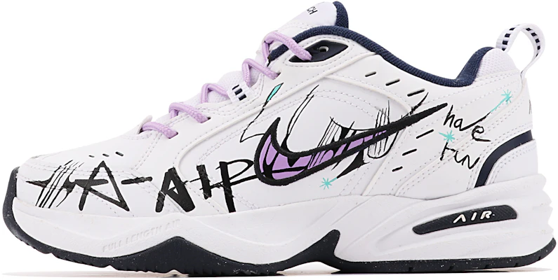 Custom Nike Air Monarch 4 "Have Fun" Purple White Retro Dad Shoes Casual Sneakers. 415445-102 (TeamThree - Enjoy and have fun!) Buy Custom Nike Air Monarch 4 "Have Fun" Purple White Retro Dad Shoes Casual Sneakers. 415445-102 (TeamThree - Enjoy and have fun!)