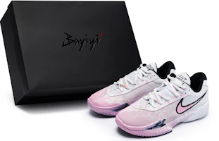 Custom Nike Air Zoom G.T. Cut Academy Paranoia White Pink Low Basketball Shoes. FB2598-100 (Team80 Delusional S-BOX Sneakers) Custom Nike Air Zoom G.T. Cut Academy Paranoia White Pink Low Basketball Shoes. FB2598-100 (Team80 Delusional S-BOX Sneakers)