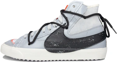 Custom Nike Blazer High - Gray Splatter Ink Lightweight Sneakers Black/White/Gray DD3111-100 (Team95-GREY Lost) Custom Nike Blazer High - Gray Splatter Ink Lightweight Sneakers Black/White/Gray DD3111-100 (Team95-GREY Lost)