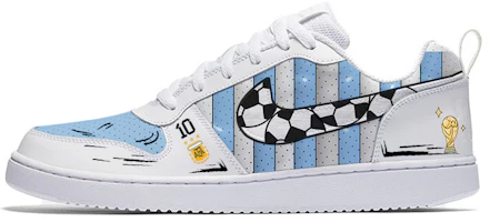 Custom Nike Court Borough Low Argentina World Cup Soccer Shoes White/Blue Men 838937-111(TEAM56-ARGENTINA) Custom Nike Court Borough Low Argentina World Cup Soccer Shoes White/Blue Men 838937-111(TEAM56-ARGENTINA)