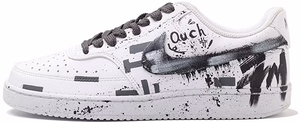 custom-nike-court-vision-low-stepped-monster-patchwork-doodle-black-white-sneakers-dh-2987-101-team109-staircase-monster