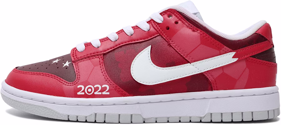 Custom Nike Dunk Low 2022 Qatar World Cup Red White Sneakers Unisex DH9765-001(TEAM151-QATARWORLDCUP) Buy Custom Nike Dunk Low 2022 Qatar World Cup Red White Sneakers Unisex DH9765-001(TEAM151-QATARWORLDCUP)