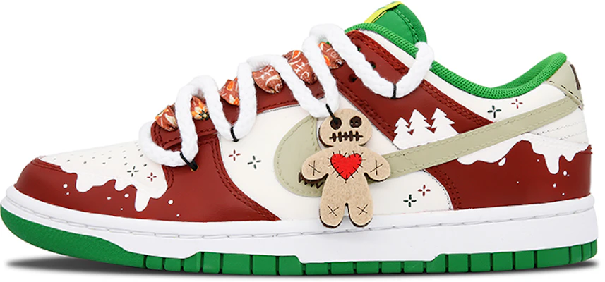 Custom Nike Dunk Low Christmas Paisley Gingerbread Snow Holiday Sneakers Red/Green. DV0833-300 (Team73-Christmas Cashew) Buy Custom Nike Dunk Low Christmas Paisley Gingerbread Snow Holiday Sneakers Red/Green. DV0833-300 (Team73-Christmas Cashew)