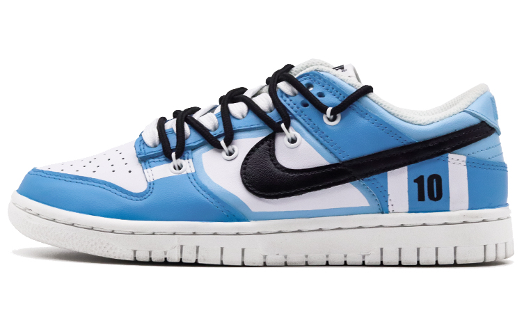 Custom Nike Dunk Low Retro World Cup Argentina Deconstructed Blue White Sneakers DJ6188-100(TEAM52-ARGENTINABLUEANDWHITEMEN'SMODEL)