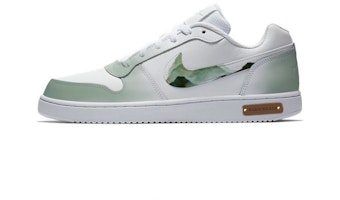 Custom Nike Ebernon Low White Green Retro Casual Low-Top Sneakers. AQ1775-100 (Team48 - Perfect Harmony) Custom Nike Ebernon Low White Green Retro Casual Low-Top Sneakers. AQ1775-100 (Team48 - Perfect Harmony)