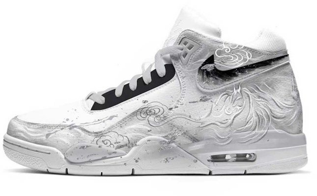 Custom Nike Flight Legacy Cloud Pattern Chinese Art Graffiti Mid Retro Shoes. BQ4212-101 (Team1856 - Plain Cloud Journey) Buy Custom Nike Flight Legacy Cloud Pattern Chinese Art Graffiti Mid Retro Shoes. BQ4212-101 (Team1856 - Plain Cloud Journey)