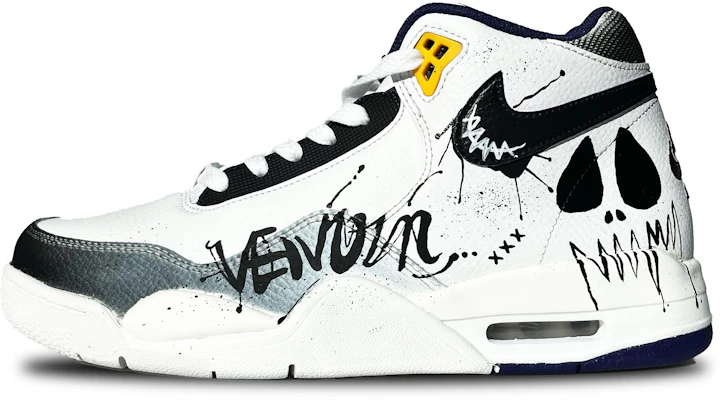 Nike Flight Legacy Retro Venom Graffiti Scarpe Basket Nero/Bianco Uomo Mid-Top. BQ4212-102 (Team240-Venom Protector) Buy Nike Flight Legacy Retro Venom Graffiti Scarpe Basket Nero/Bianco Uomo Mid-Top. BQ4212-102 (Team240-Venom Protector)
