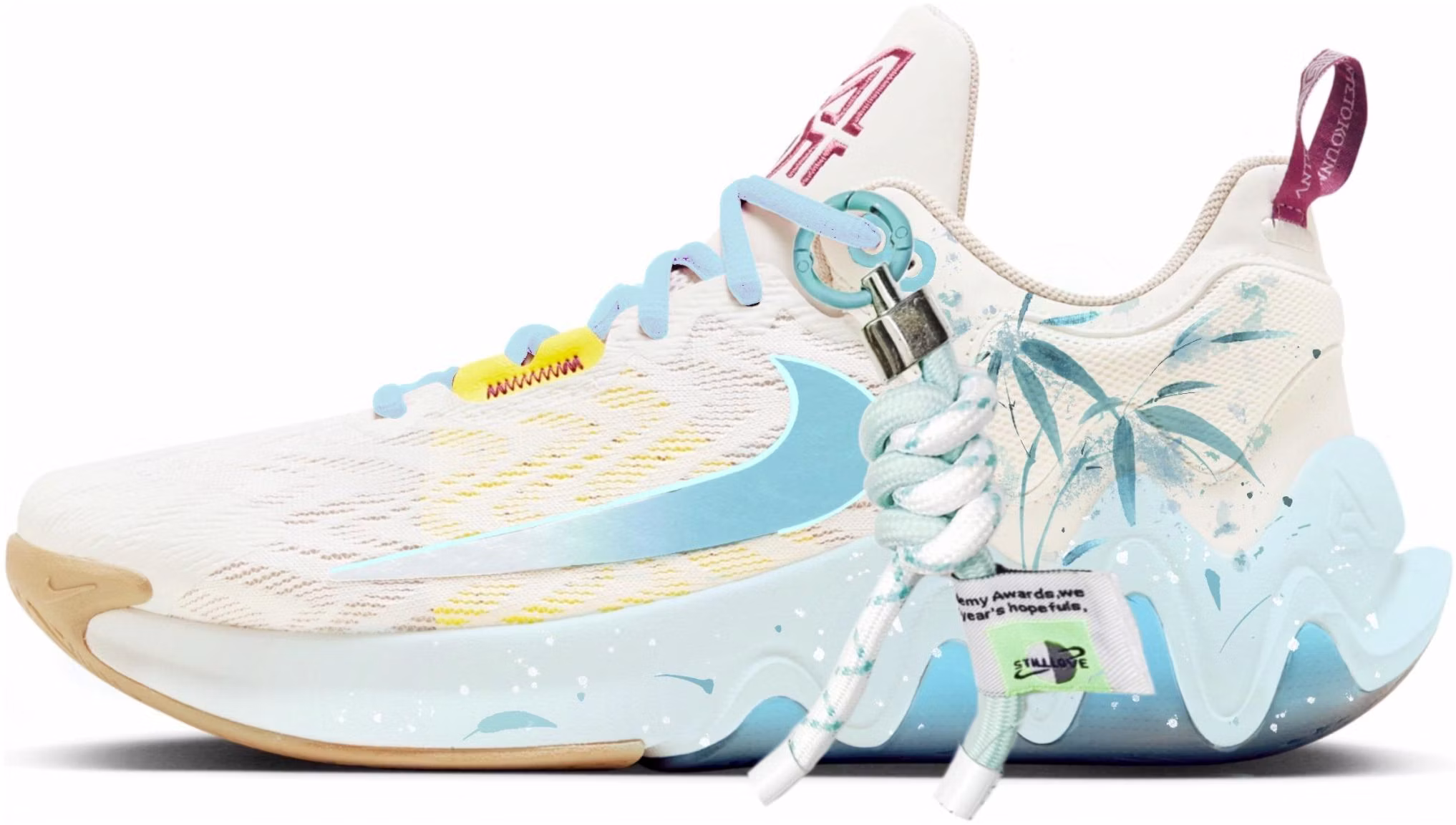 custom-nike-giannis-immortality-2-mint-green-low-top-basketball-shoes-dm-0826-100-team204-breeze-swaying-green-branch