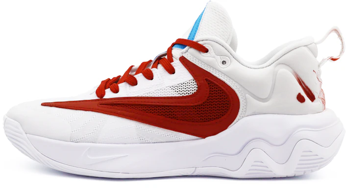 Custom Nike Giannis Immortality Red Blue White Mismatched Graffiti Basketball Shoes DZ7534-102 (Team Four - Reverse Swoosh Mandarin Duck Graffiti A) Buy Custom Nike Giannis Immortality Red Blue White Mismatched Graffiti Basketball Shoes DZ7534-102 (Team Four - Reverse Swoosh Mandarin Duck Graffiti A)