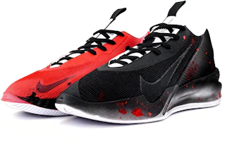 Custom Nike GT Jump Academy Black Red Gradient High-Top Basketball Shoes Men. HF1804-100 (Team545-Dark Flame) Custom Nike GT Jump Academy Black Red Gradient High-Top Basketball Shoes Men. HF1804-100 (Team545-Dark Flame)