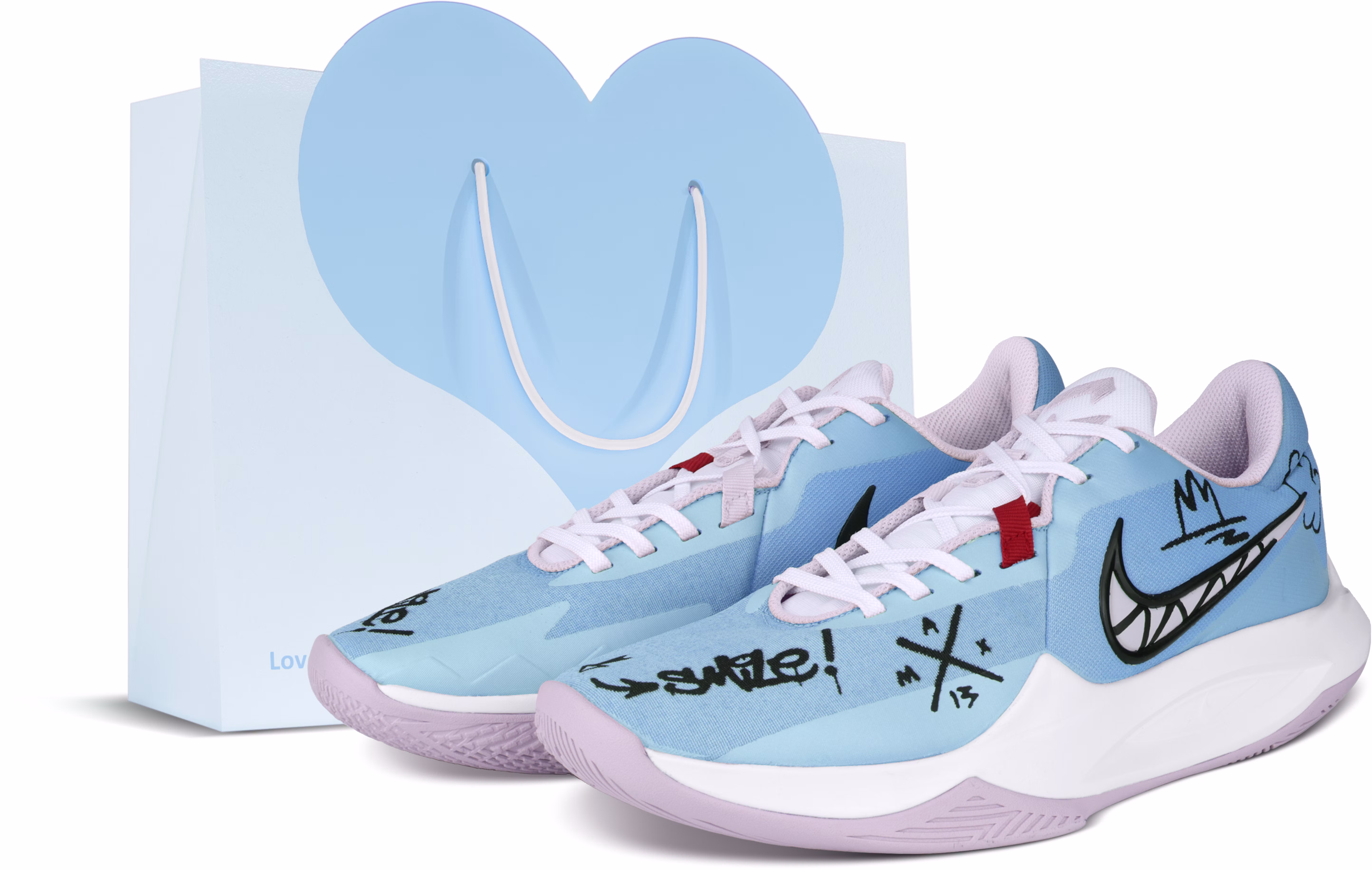custom-nike-precision-6-blue-black-summer-beach-graffiti-low-top-basketball-shoes-dd-9535-100-team238-beach-diary-sbox