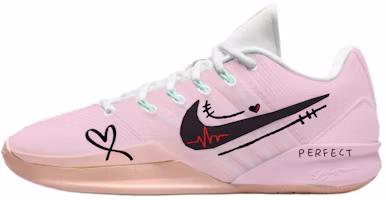 Custom Nike Sabrina 3 Pink Gradient Low-Top Basketball Shoes . HF2882-100 (Team1180- Heartbeat Moment) Custom Nike Sabrina 3 Pink Gradient Low-Top Basketball Shoes . HF2882-100 (Team1180- Heartbeat Moment)