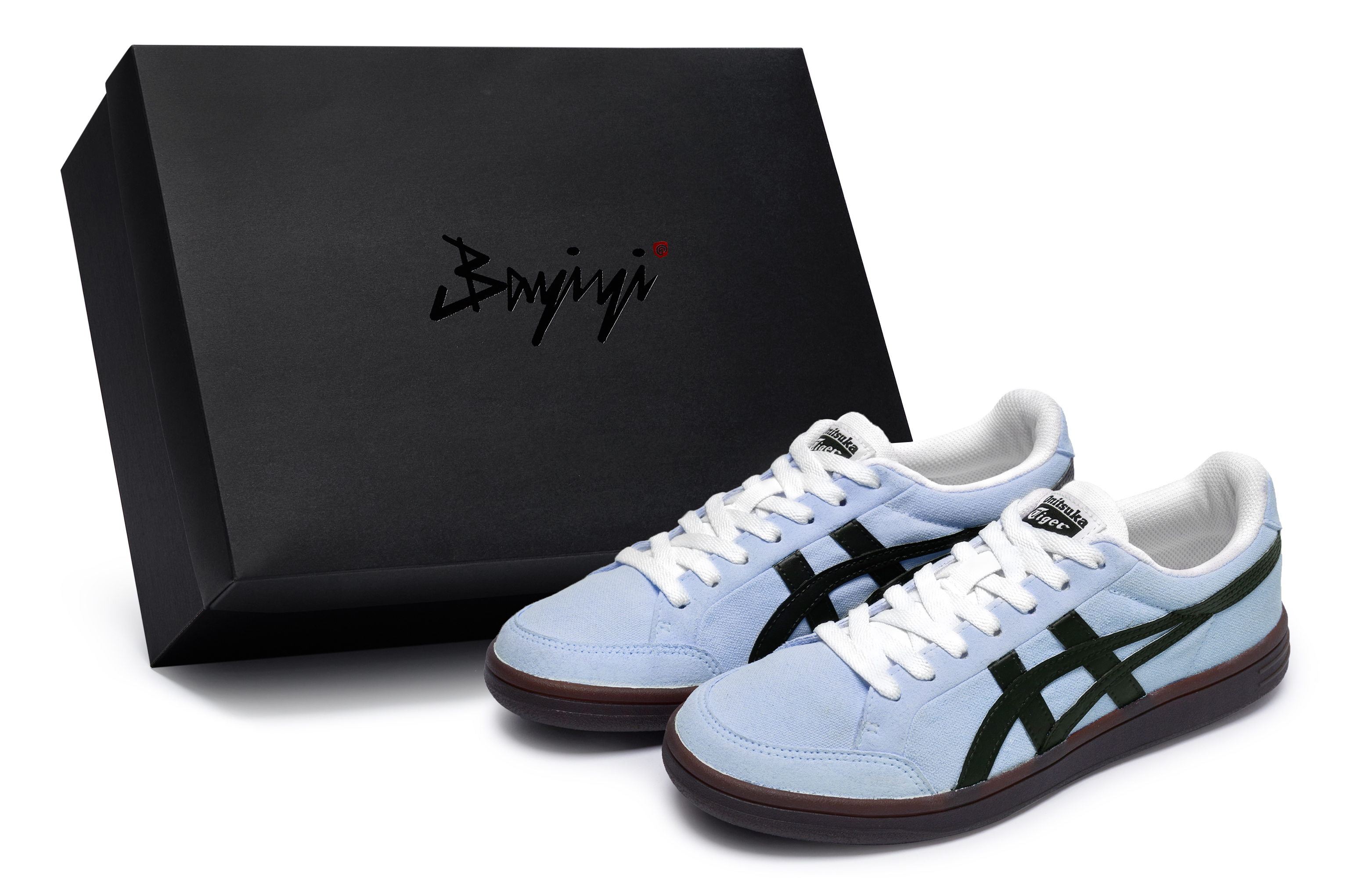 Custom Onitsuka Tiger Advanti 811 Blue/Black Low-Top Sneakers 1183B799-101 (Team80-Velvet Romance Blue S-BOX)