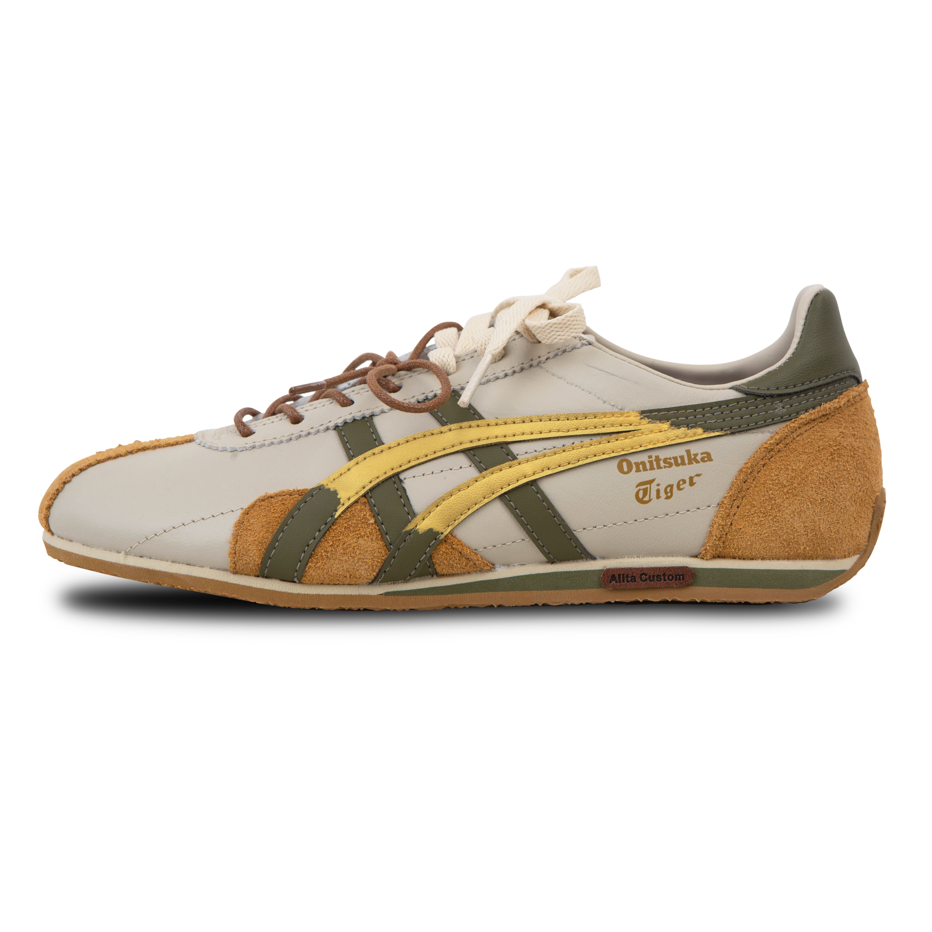Custom Onitsuka Tiger Runspark Y2K Retro Sneakers Beige - Lightweight & Stylish 1183B480-200 (Team293 - Twilight Golden Glow)