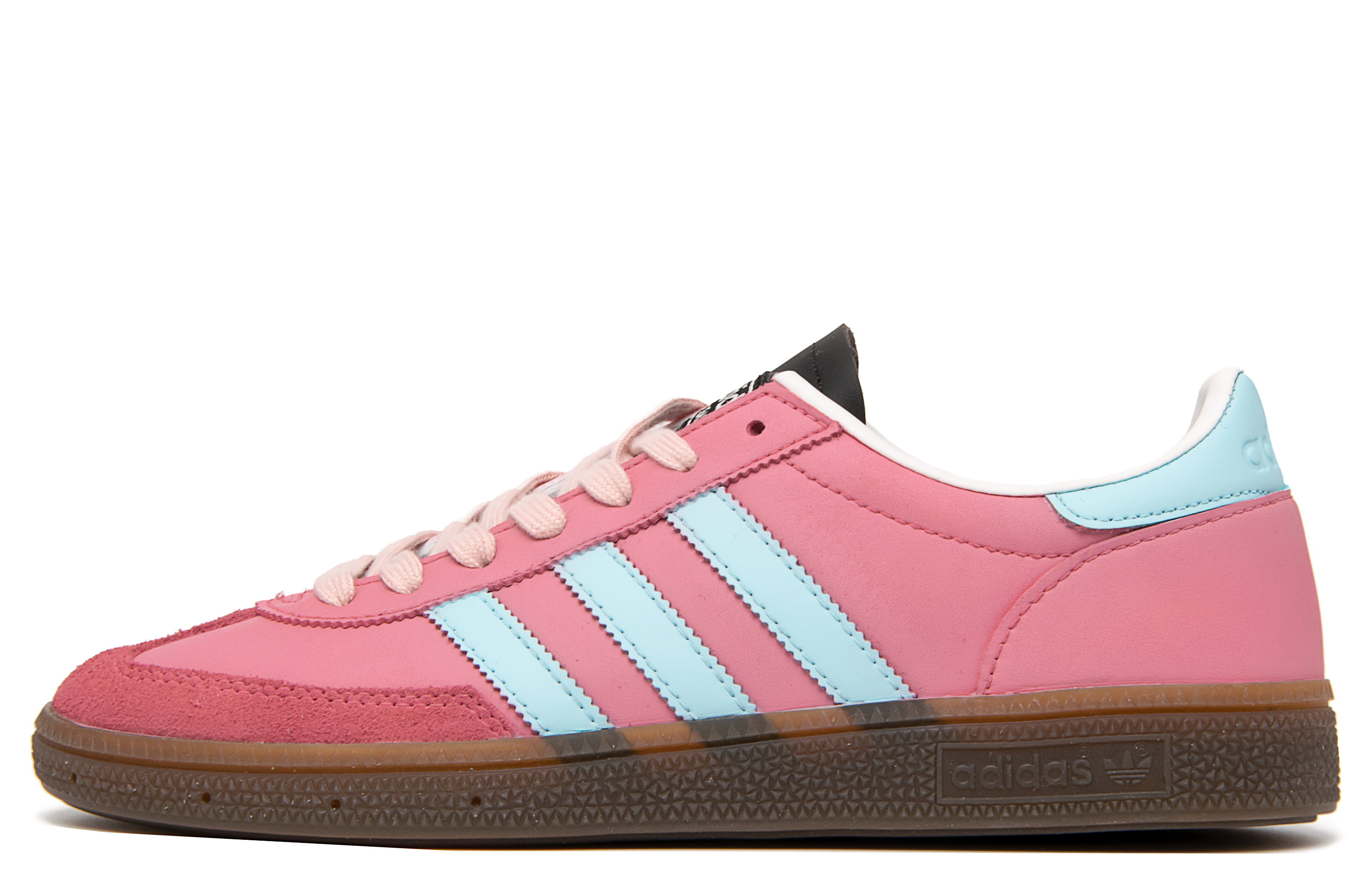 Custom Sneakers: Adidas Originals Handball Spezial Pink Blue Retro Low-Top Shoes IE3403 (Team300 - Girl's Daydream)