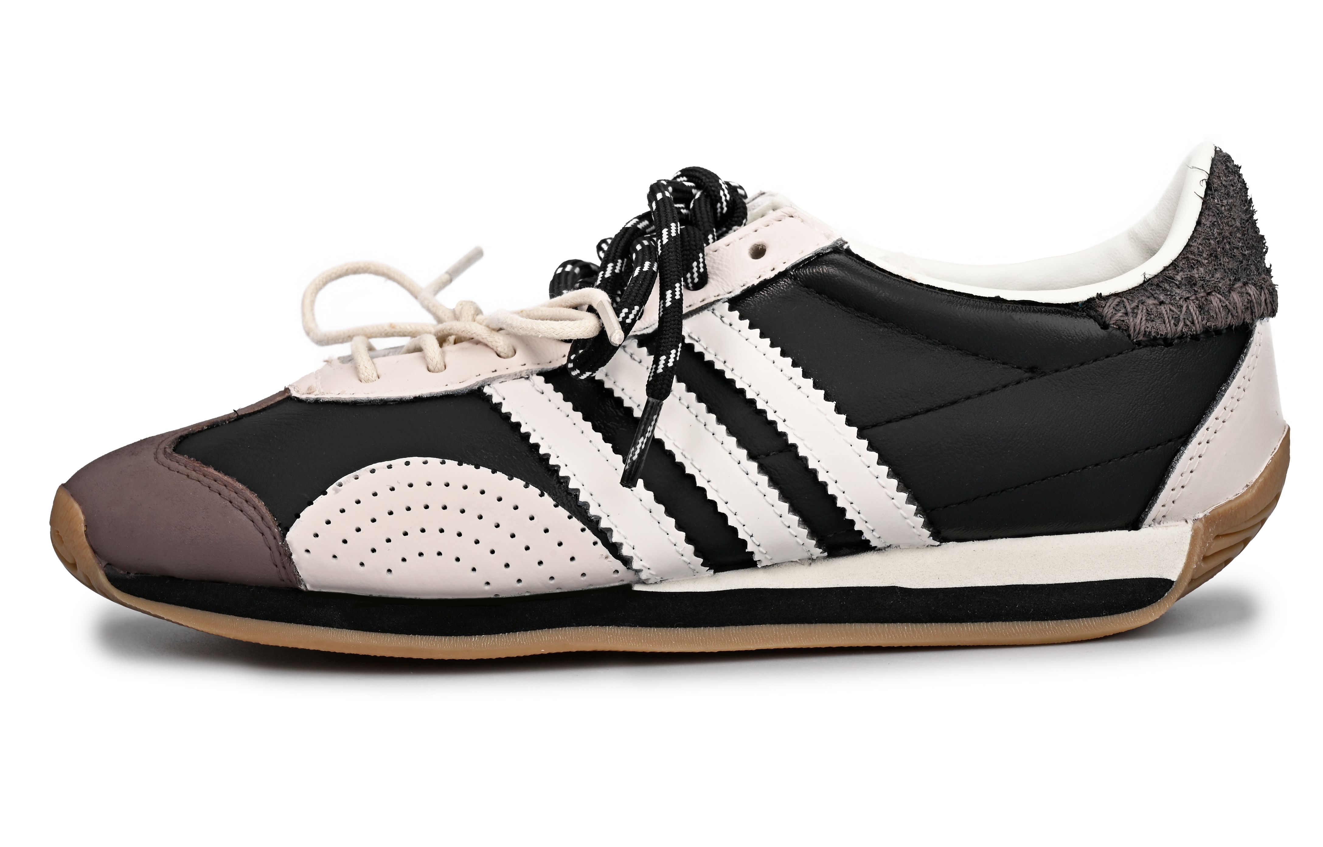 Custom Sneakers adidas Originals COUNTRY OG Retro Low-Top Casual Shoes Beige/Black ID1142 (Team33 - American Style Memory Model)