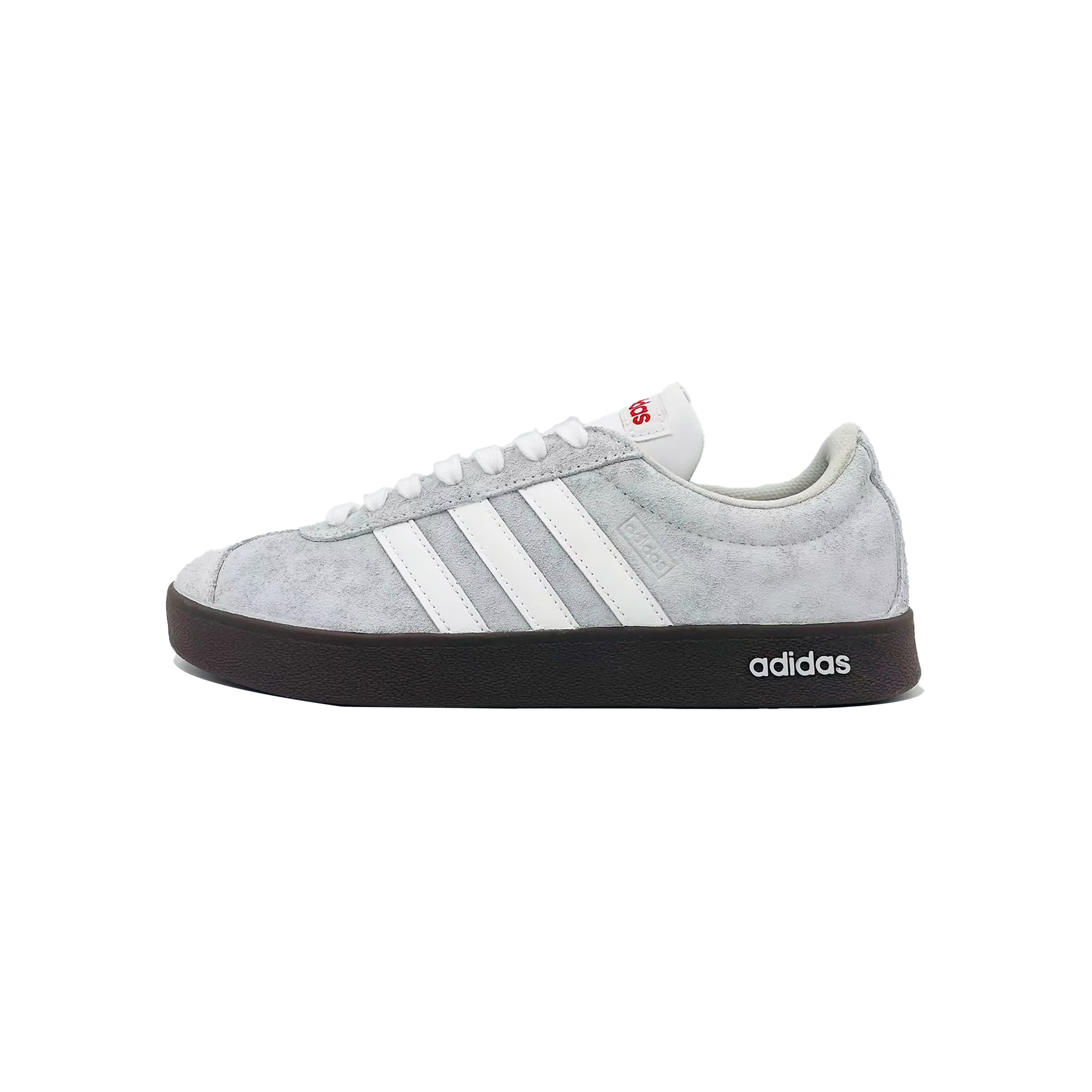 Custom Sneakers adidas VL Court 2.0 Gray White Low-Top Casual Shoes HQ1802 (Team1230-GREY Trajectory)