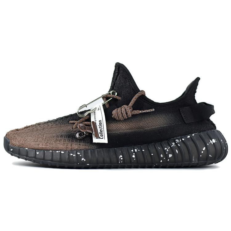 Custom Sneakers adidas Yeezy Boost 350 V2 Black Brown Casual Shoes. HQ4540 (Team679 - LM Mo Snake)