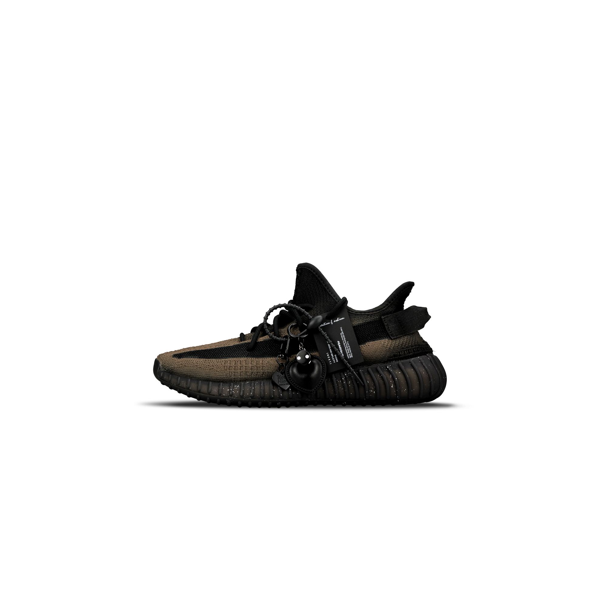 Custom Sneakers adidas Yeezy Boost 350 V2 Mocha Smoothie Black Samurai Shoes HQ4540 (Team333 - Mocha Smoothie Design)