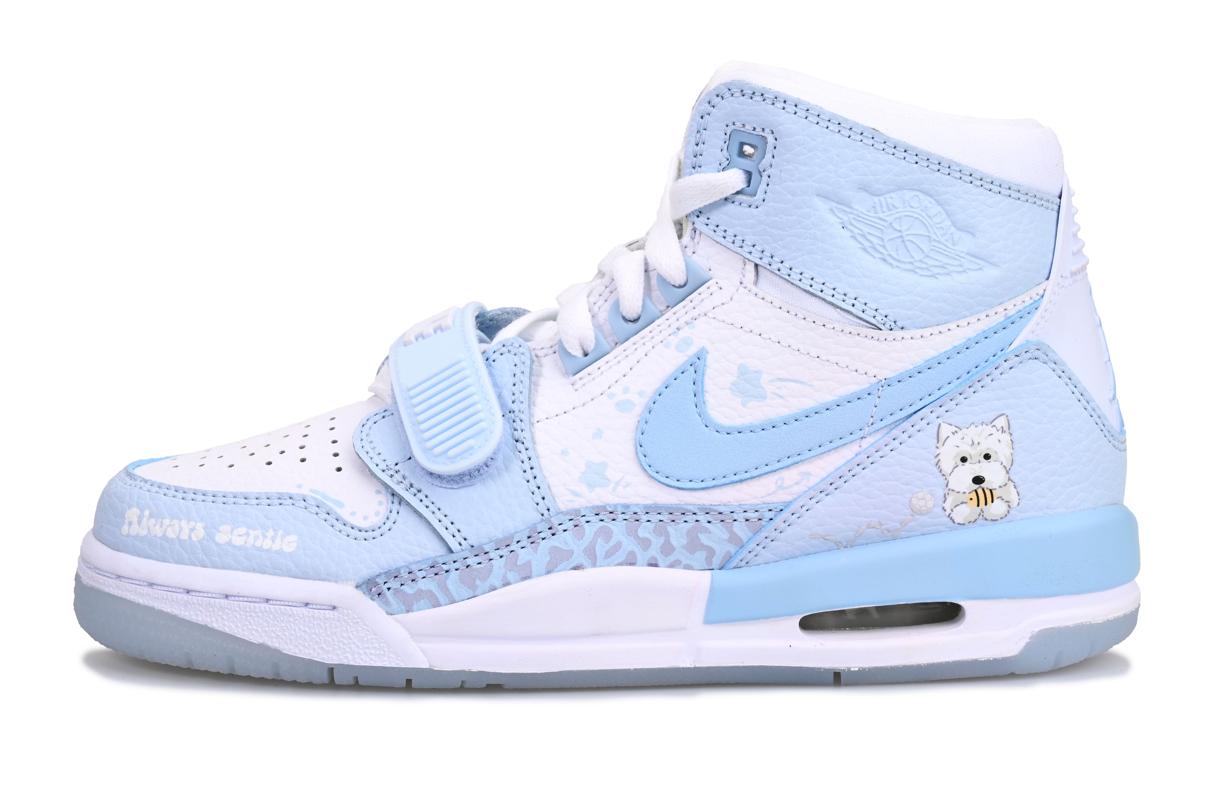 Custom Sneakers Jordan Legacy 312 "UNC Blue" Retro Mid Basketball Shoes . FV8118-141 (Team6 - Olive Diary)