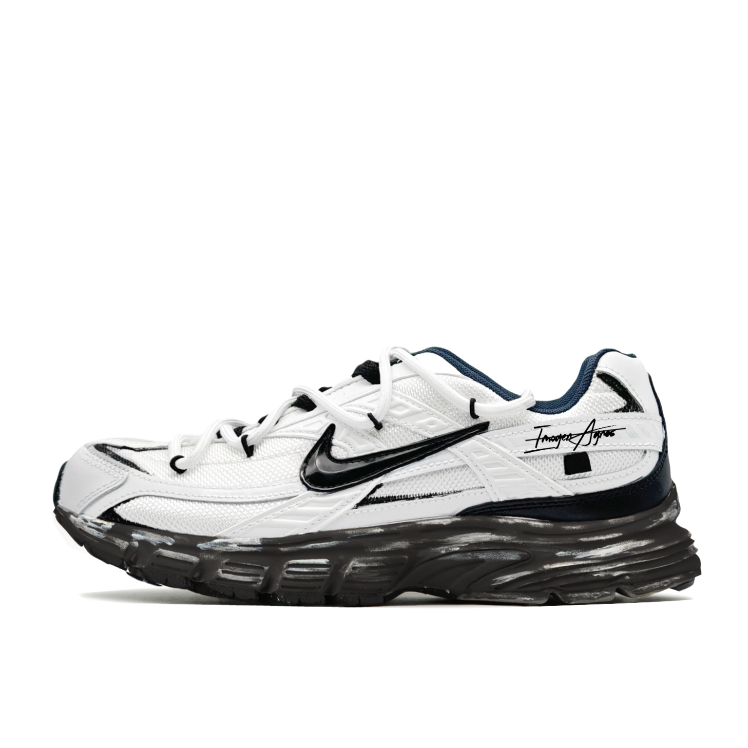 Custom Sneakers Nike Initiator Interstellar Black/White/Gray Running Shoes DZ2776-141 (Team 221 Starry Sky)