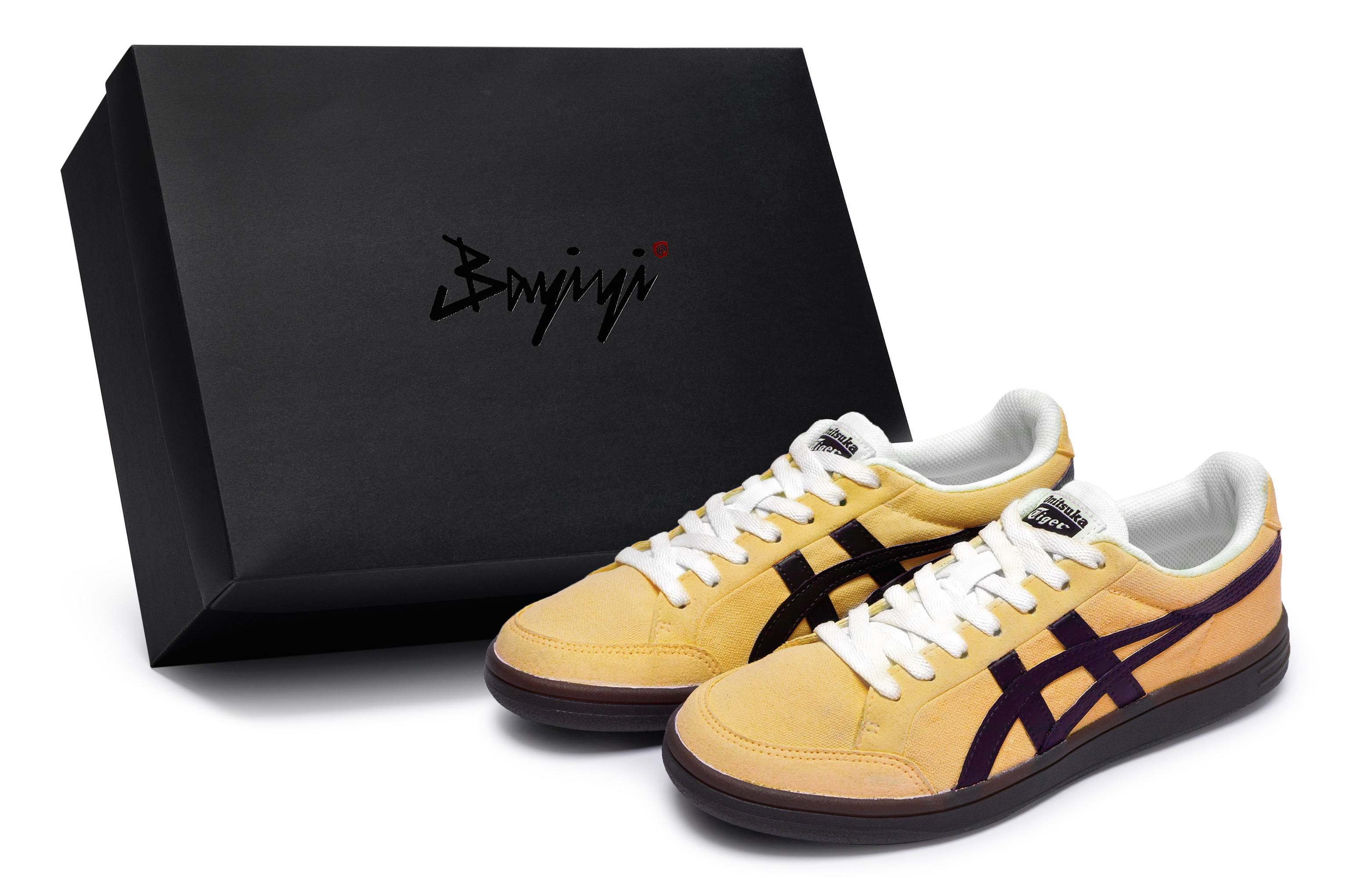 Custom Sneakers Onitsuka Tiger Advanti 811 Orange Black Low-Top Casual Shoes. 1183B799-101 (Team80-Velvet Orange S-BOX)