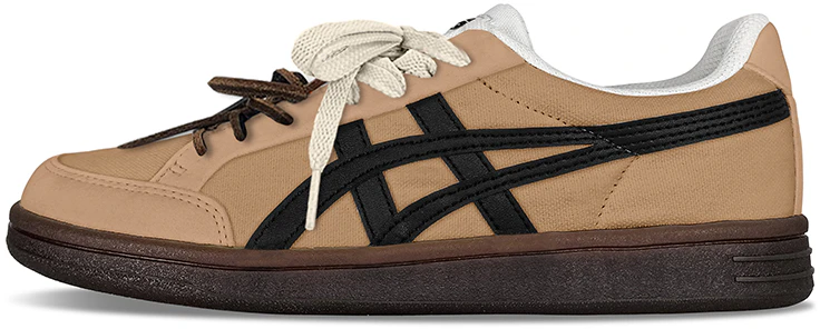 custom-sneakers-onitsuka-tiger-advanti-retro-low-top-brown-black-casual-shoes-1183-b799-101-team-y-palm-coconut-brown-black