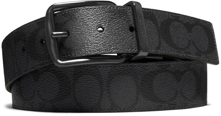 カスタマイズ可能 COACH ブラックレザー/PVCベルト 幅3.8cm 名入れ対応 F64839-BKBK Order カスタマイズ可能 COACH ブラックレザー/PVCベルト 幅3.8cm 名入れ対応 F64839-BKBK