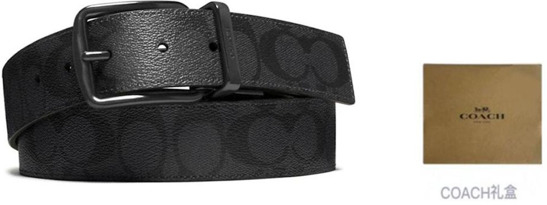 カスタマイズ可能 COACH ブラックレザー/PVCベルト 幅3.8cm 名入れ対応 F64839-BKBK Details for カスタマイズ可能 COACH ブラックレザー/PVCベルト 幅3.8cm 名入れ対応 F64839-BKBK