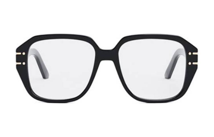 Lookbook 커스터마이징 디올 안경 블랙 유니섹스 아세테이트 비정형 커플 스타일 DIORSIGNATUREOS3I1000