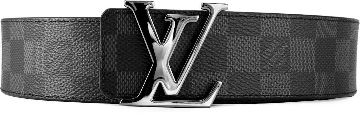 Cinturón de cuero reversible Louis Vuitton Damier grabado personalizable Gris/Negro 4cm. M0213 Order Cinturón de cuero reversible Louis Vuitton Damier grabado personalizable Gris/Negro 4cm. M0213