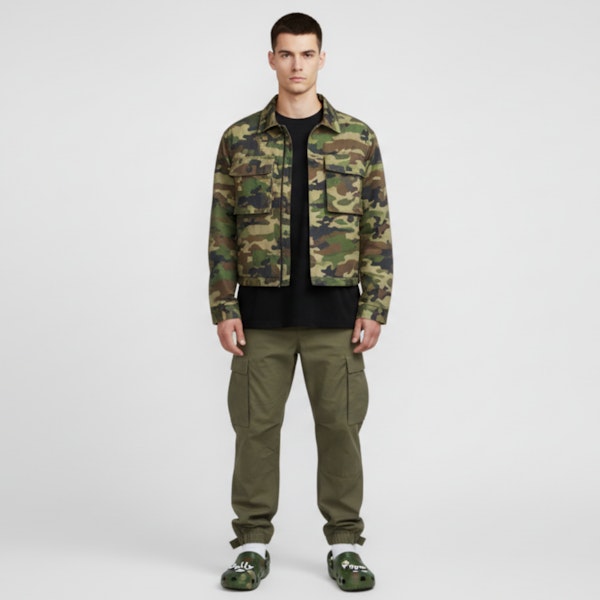 Daily Paper x Crocs 經典洞洞鞋「綠色迷彩」207250-315 Lookbook Daily Paper x Crocs 經典洞洞鞋「綠色迷彩」207250-315