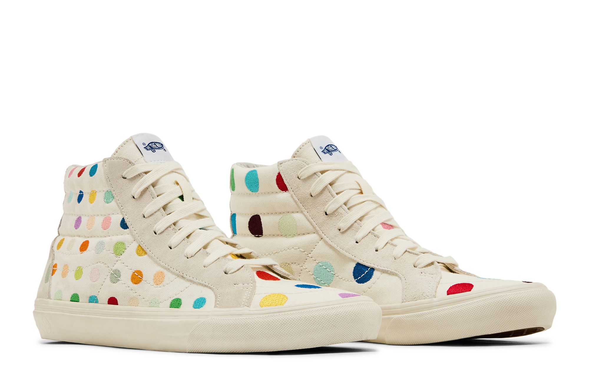 Cheap Kolaborasi Damien Hirst x Vans Sk8-Hi Reissue VLT LX 'Polka Dots' VN0A3MV7TFA