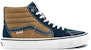 Dane Reynolds x Vans Skate Sk8-Hi 'Navy Golden Brown' - Biru Navy Coklat Keemasan VN0A5FCC9CV