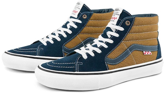 Dane Reynolds x Vans 滑板 Sk8-Hi '海军蓝金棕色' VN0A5FCC9CV Lookbook Dane Reynolds x Vans 滑板 Sk8-Hi '海军蓝金棕色' VN0A5FCC9CV