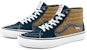 Dane Reynolds x Vans Skate Sk8-Hi 'Navy Golden Brown' - Biru Navy Coklat Keemasan VN0A5FCC9CV
