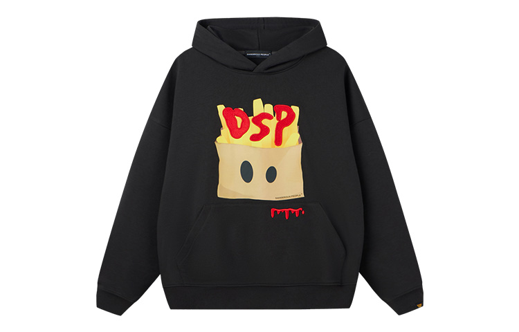 DANGEROUS PEOPLE French Fries Embroidered Pullover Unisex Sweatshirt 23409AFH393N