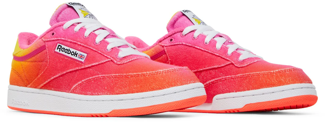 Daniel Moon x Reebok Club C 85 ''Atomic Pink Alert Yellow'' Sneakers GZ1156 Cheap Daniel Moon x Reebok Club C 85 ''Atomic Pink Alert Yellow'' Sneakers GZ1156