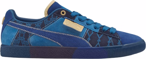 Dapper Dan x Puma Clyde Vintage 'Pre-Game Runway - Blue' 392082-01 Dapper Dan x Puma Clyde Vintage 'Pre-Game Runway - Blue' 392082-01