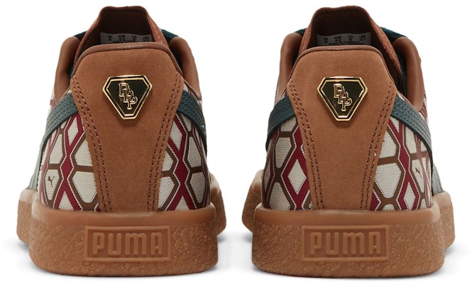 Dapper Dan x Puma Clyde Vintage 'Rudagon - Coklat' 388170-01 Details for Dapper Dan x Puma Clyde Vintage 'Rudagon - Coklat' 388170-01