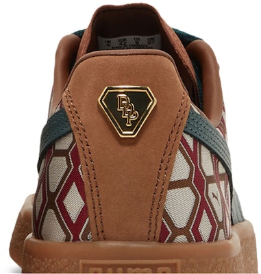 Dapper Dan x Puma Clyde Vintage 'Rudagon - Coklat' 388170-01 Sizing Dapper Dan x Puma Clyde Vintage 'Rudagon - Coklat' 388170-01