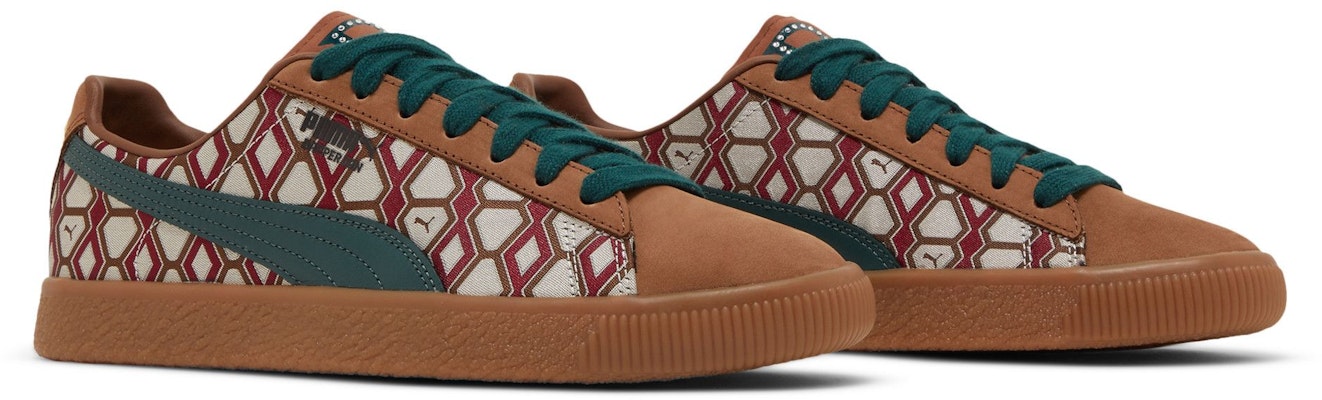 Dapper Dan x Puma Clyde Vintage 'Rudagon - Coklat' 388170-01 Cheap Dapper Dan x Puma Clyde Vintage 'Rudagon - Coklat' 388170-01
