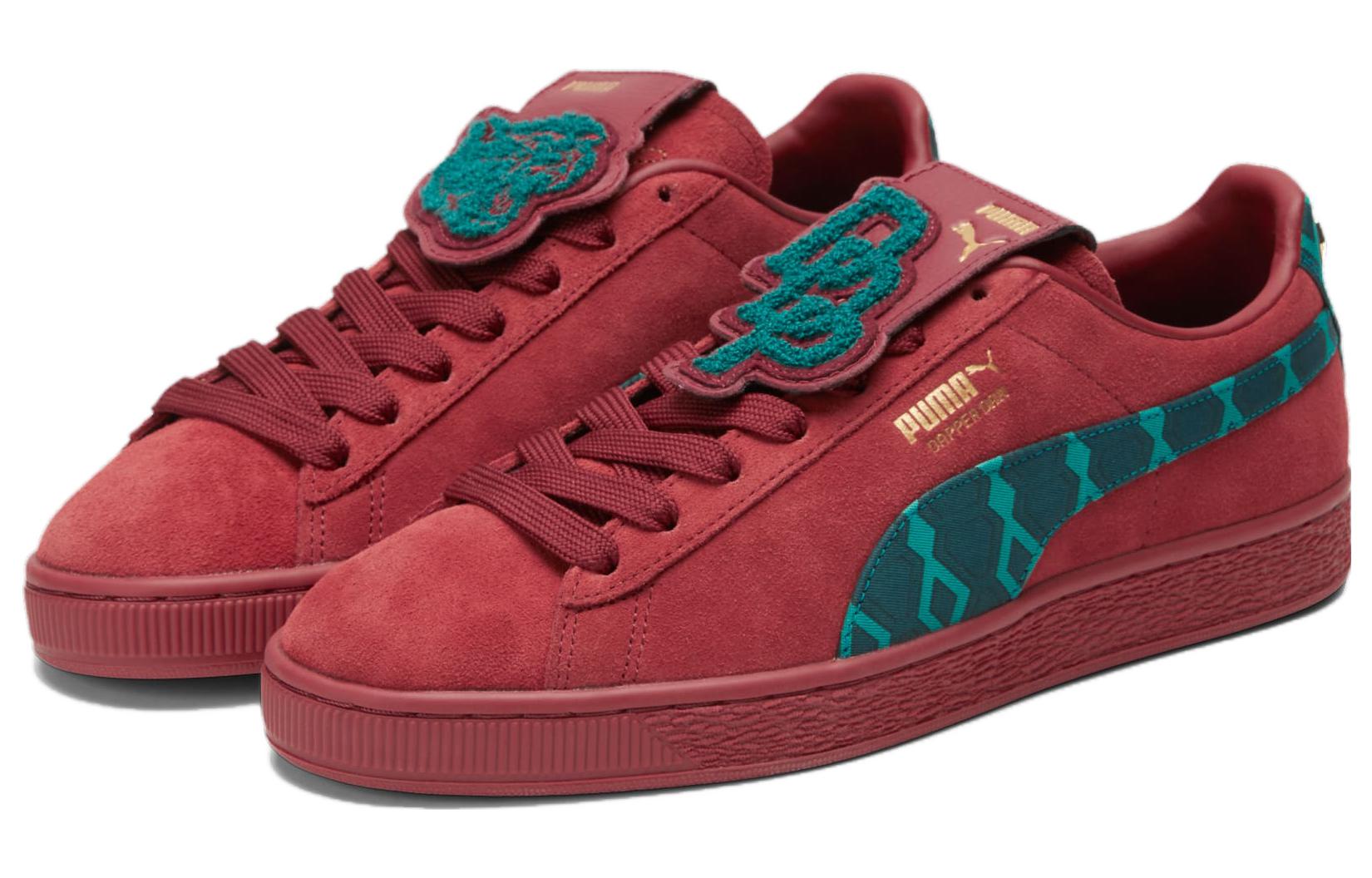 Lookbook Dapper Dan x Puma Suede '提花印花 - 强烈红' 390988-01