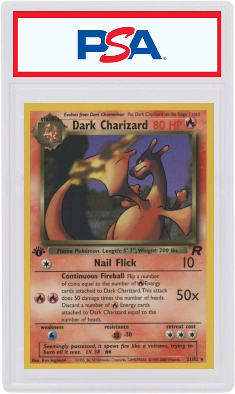 Dark Charizard 2000 Pokemon TCG Team Rocket 1st Edition 21/82