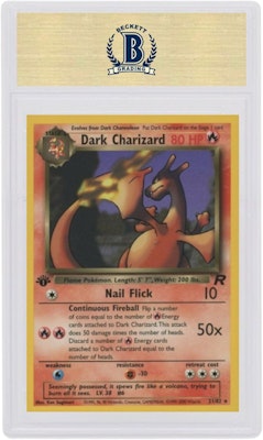 Dark Charizard 2000 Pokemon TCG Team Rocket 1st Edition 21/82 Order Dark Charizard 2000 Pokemon TCG Team Rocket 1st Edition 21/82