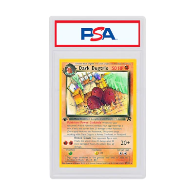 Dark Dugtrio 2000 Pokemon TCG Team Rocket 1st Edition #23/82
