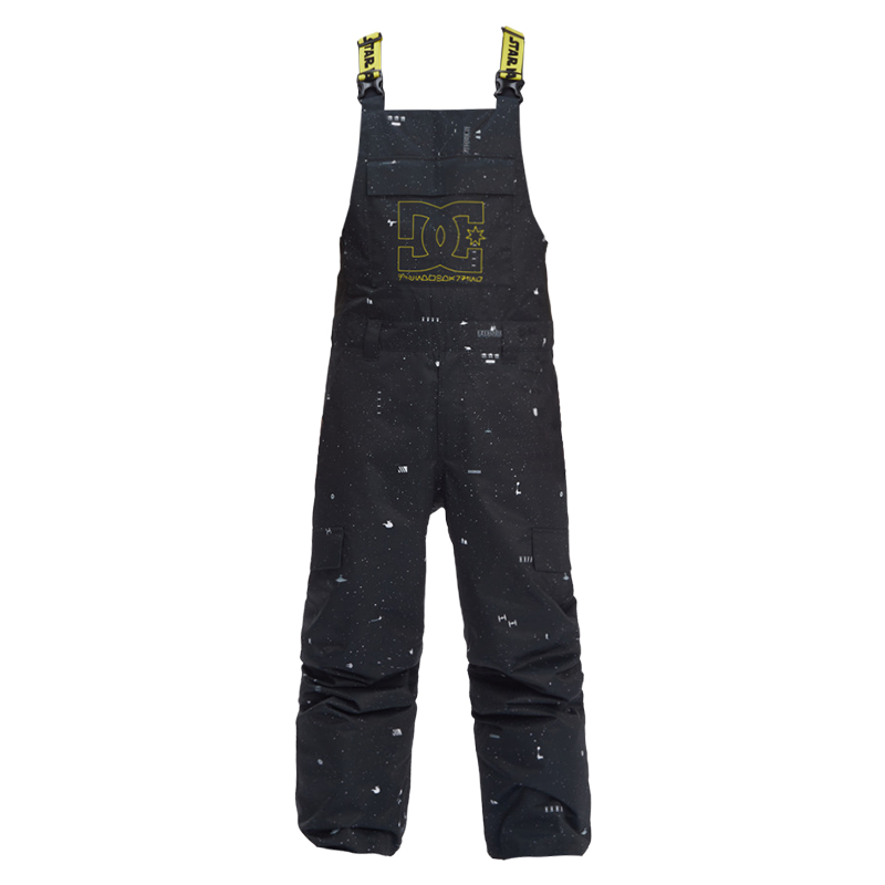 DC Shoes Black Waterproof Windproof Breathable Starry Printed Ski Pants Unisex ADYTP03032