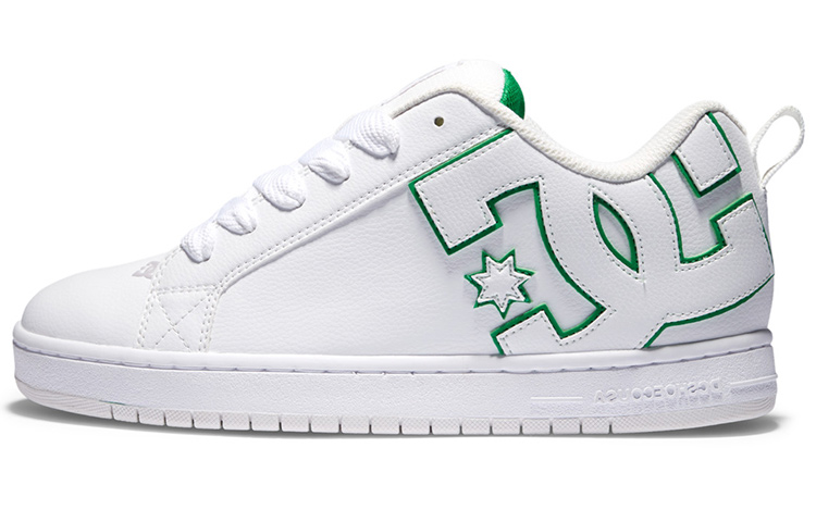 Buy 麵包鞋 DC Shoes Court Graffik 防滑耐磨 低筒 滑板鞋 男款 白綠